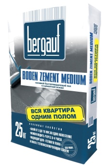 Смесь для пола Бергауф Боден Цемент Медиум (Bergauf Boden Zement Medium) 25 кг