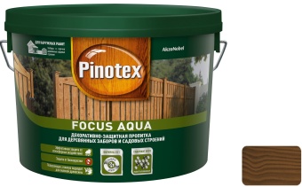 Антисептик Пинотекс Фокус Аква (Pinotex Focus Aqua) орех 2,5л