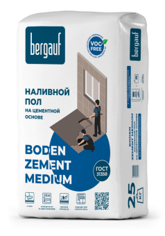 Смесь для пола Бергауф Боден Цемент Медиум (Bergauf Boden Zement Medium) 25 кг