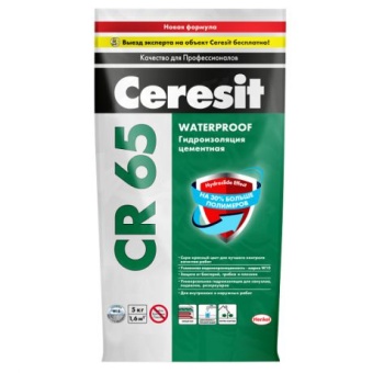 Гидроизоляция Церезит (Ceresit) CR 65 обмазочная 5кг